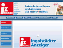 Tablet Screenshot of iz-regional.de